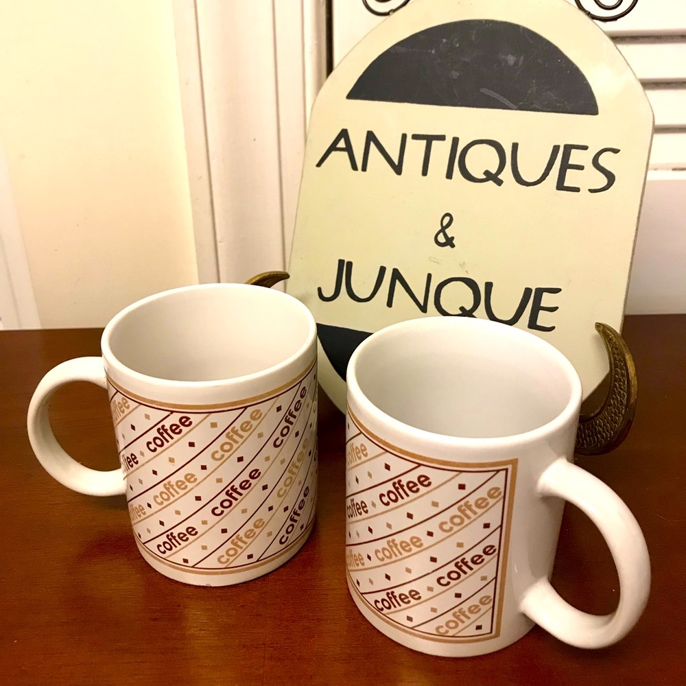 VTG (1980) Houston Foods set of 2 coffee mugs